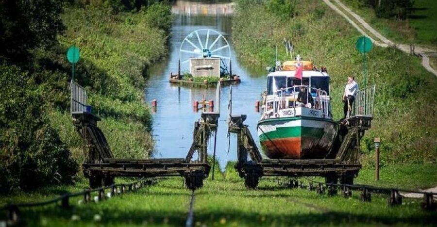 From Gdansk: Elblag Canal Boat Cruise - The Main Event: Four Inclined Planes and the Feeling of Sailing Across Land