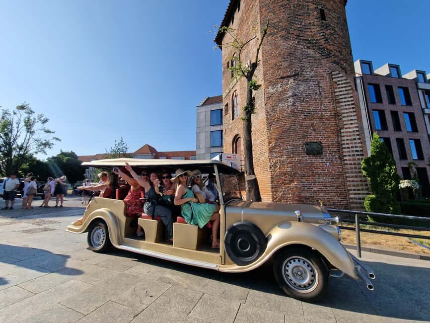 Gdansk:Private Beer City Tour Sightseeing By Golf Cart - Ship Soldek and the Free City civic landmarks: Gdańsk outside the postcard